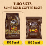 Coffee delight hard candy bag side profile