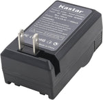 Close up of Kastar charger LED indicator light and plug