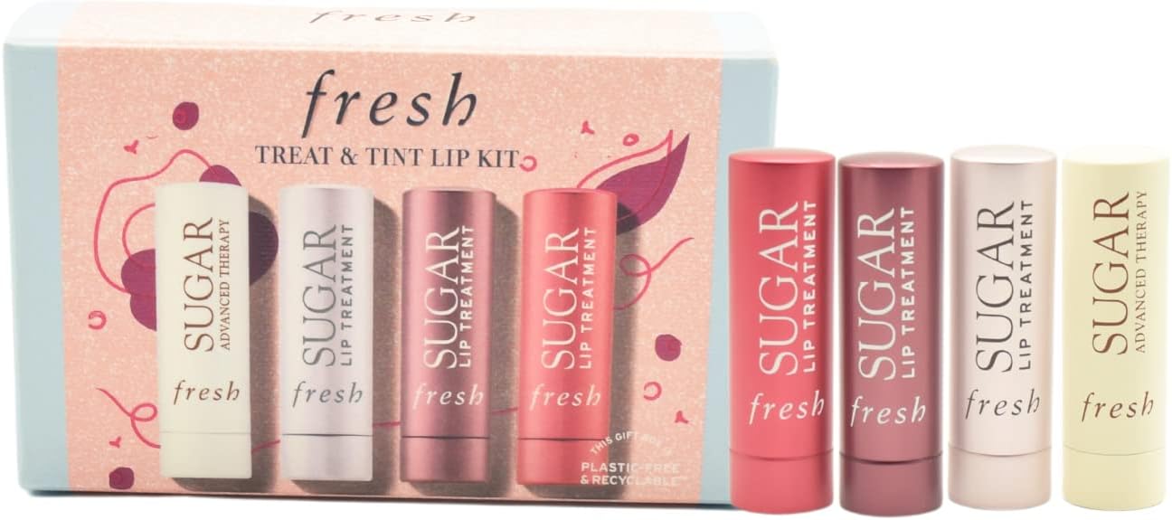 Fresh Treat and Tint Mini Lip Care Gift Set front view packaging