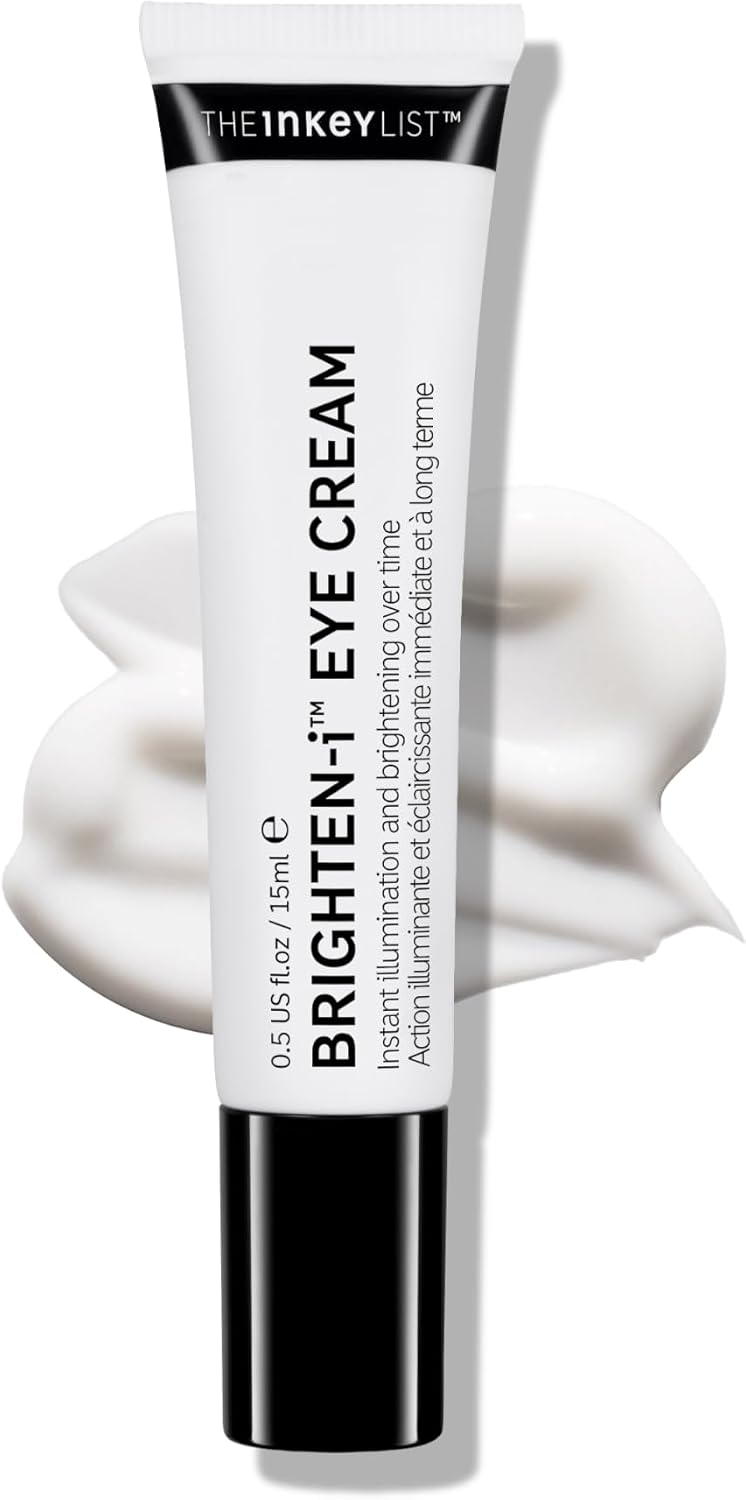The Inkey List Brighten I Eye Cream front view tube packaging