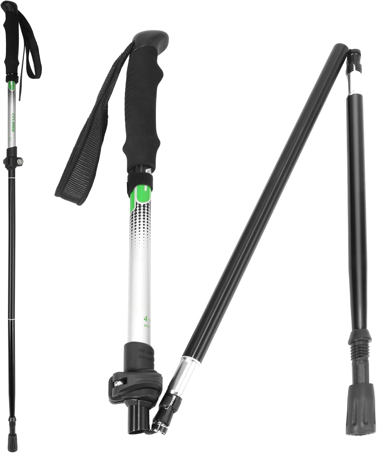 Cline travel folding trekking hiking pole front view