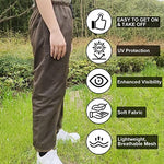 Person wearing Aventik mosquito jacket with hood and face mask