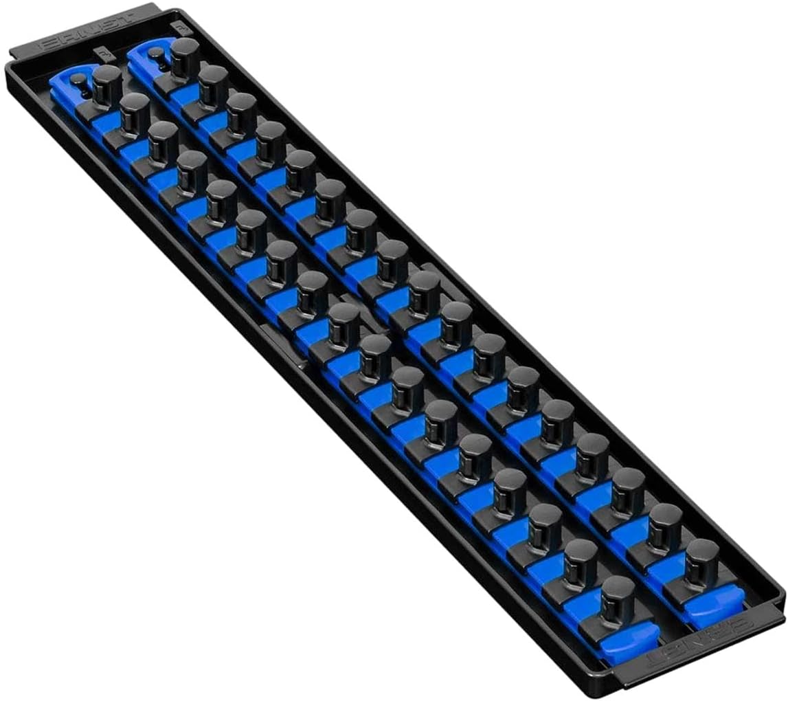 Ernst Manufacturing 19-Inch Socket Boss Premium 2-Rail, 3/8-Inch-Drive Socket Organizer, High-Visibility (8462HV) - Made in the USA - Image 10