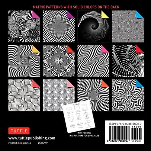 Origami Paper 500 sheets Matrix Patterns 6" (15 cm): Tuttle Origami Paper: Double-Sided Origami Sheets Printed with 12 Different Designs (Instructions for 5 Projects Included) - Image 3