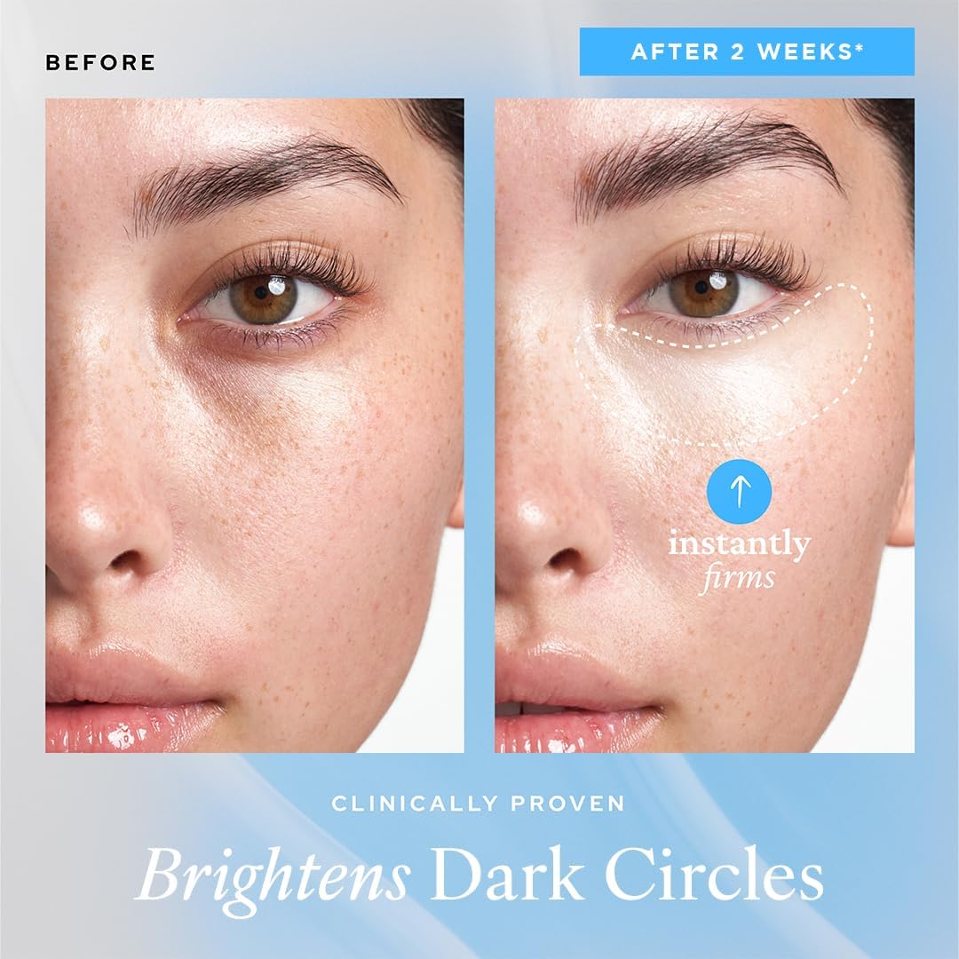 Blue Depuffing Eye Gel tube and applicator