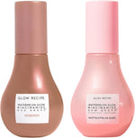 Glow Recipe Watermelon Glow Niacinamide Dew Drops and Hue Drops front view bottle duo