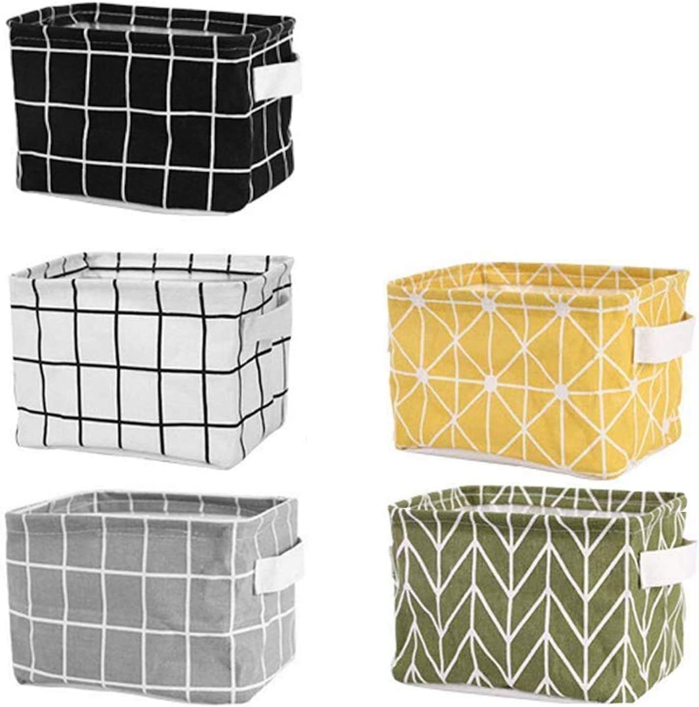 Tamicy pack of five mini storage baskets front view