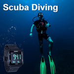 Tekmagic waterproof watch stainless steel strap angle view