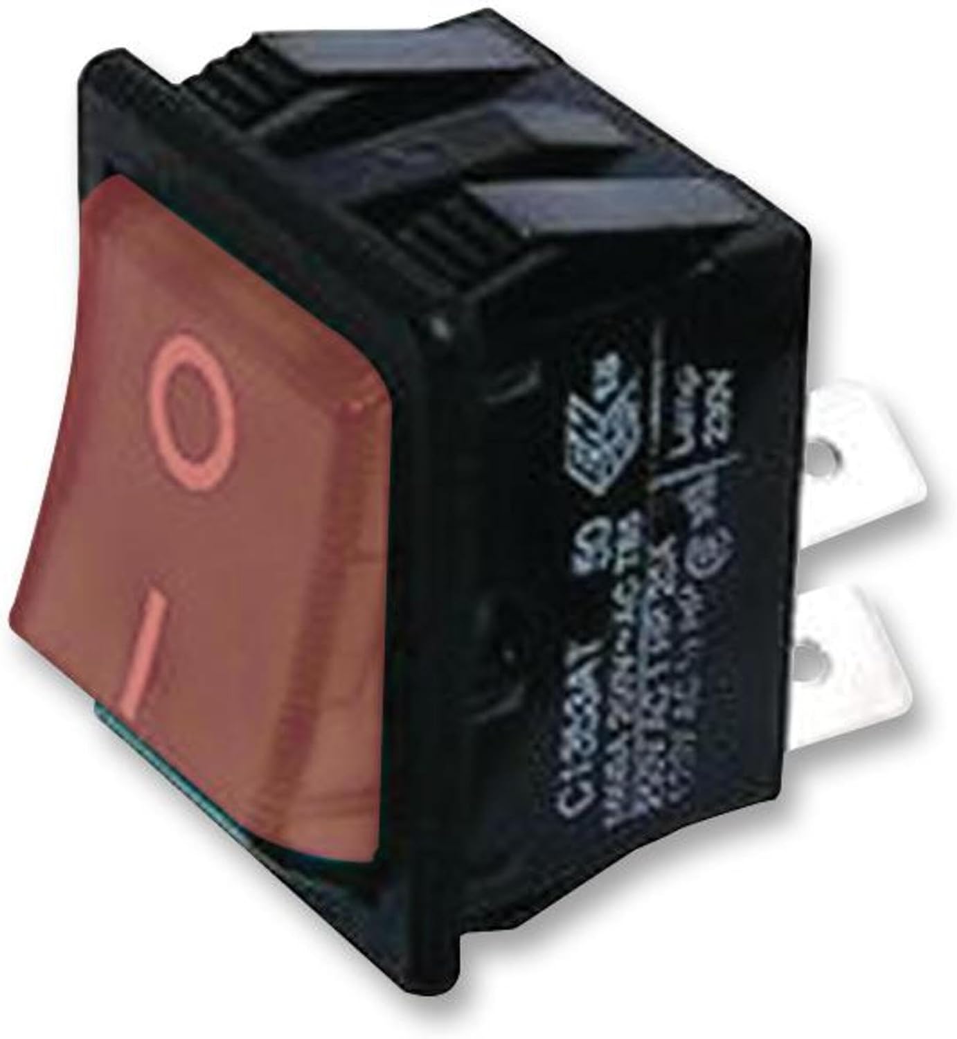 Arcolectric illuminated rocker switch front view electrical component