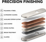 BWE brushed nickel plate dimensions and profile