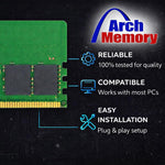 Arch Memory 240-pin UDIMM RAM stick pin connector detail