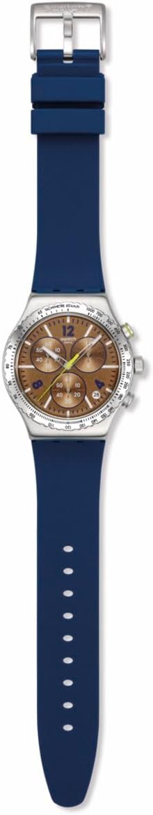 Swatch New Irony Chrono stainless steel case and tachymeter bezel