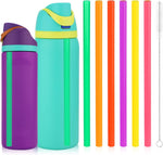 Gosknor replacement straws front view showing all six vibrant colors