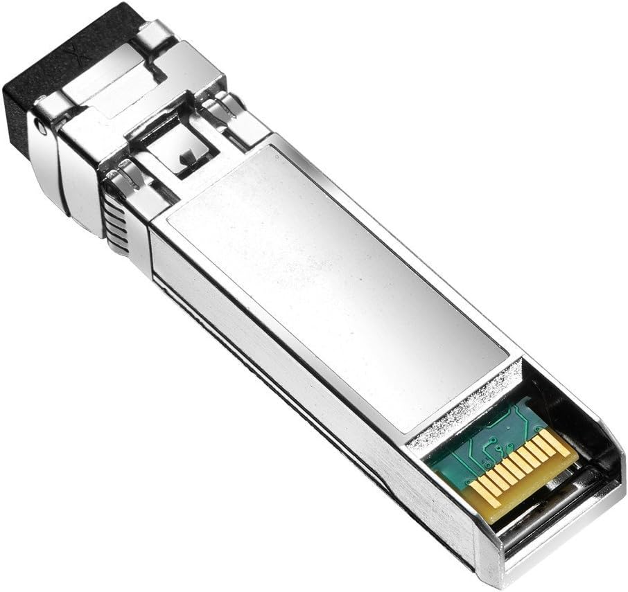 Macroreer network transceiver side angle showing metal housing and latch