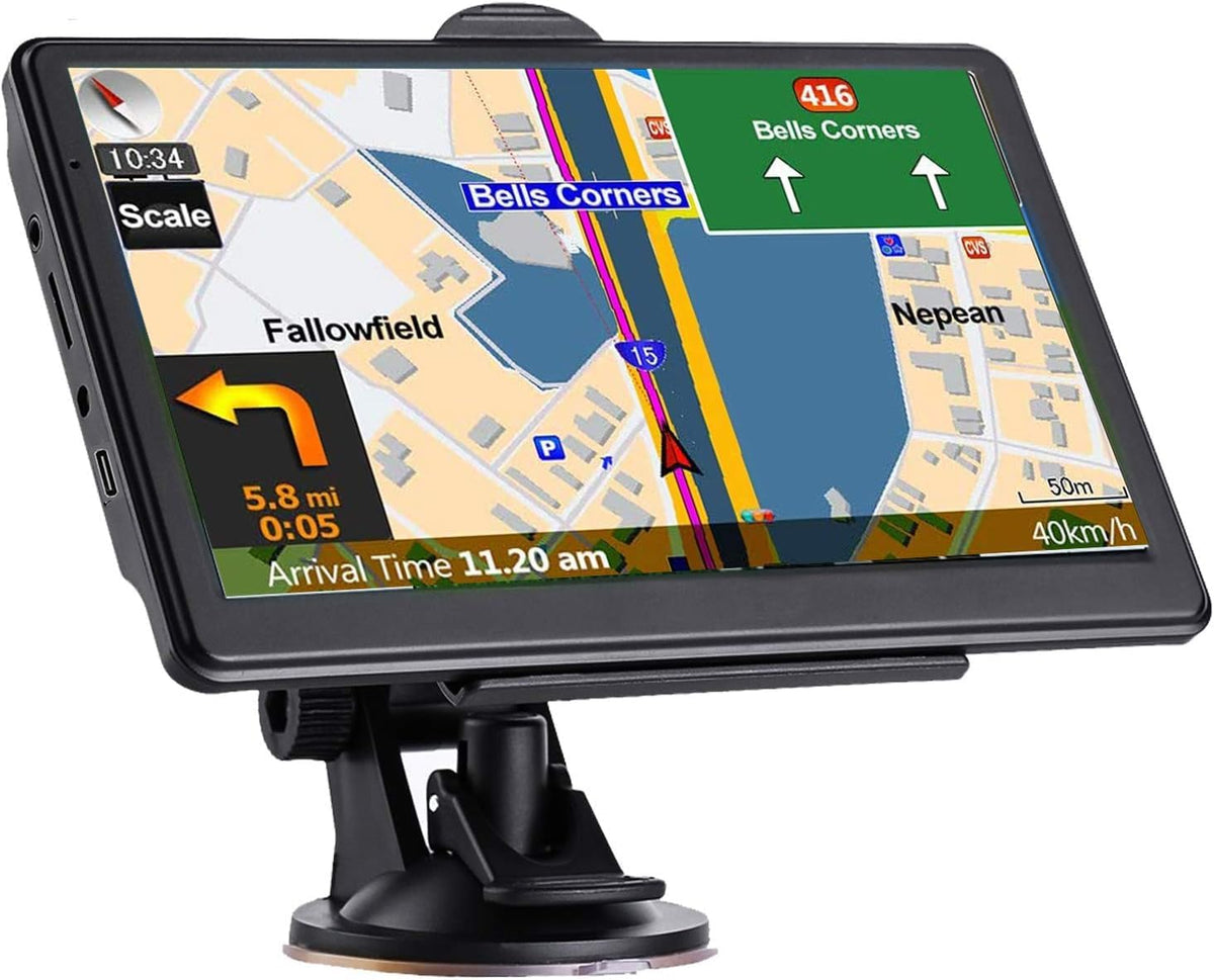 Navruf GPS navigation system front view touchscreen display