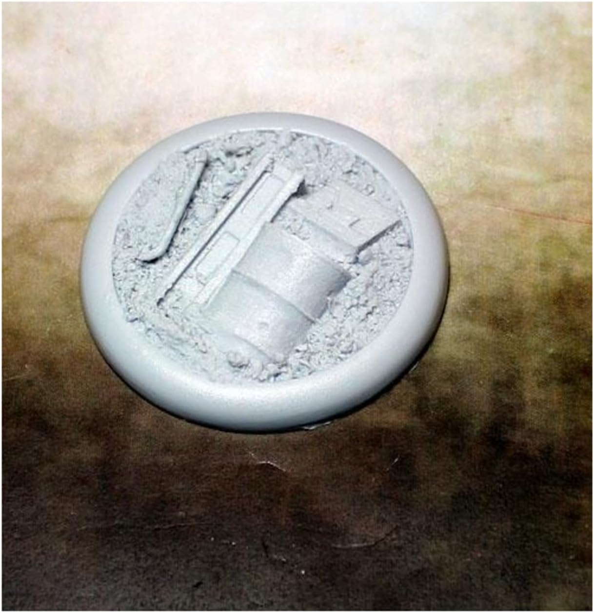50mm Round Lip Base #1 - Scrap Yard - Image 1