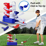 Interchangeable left and right club heads for Iplay Ilearn golf toy