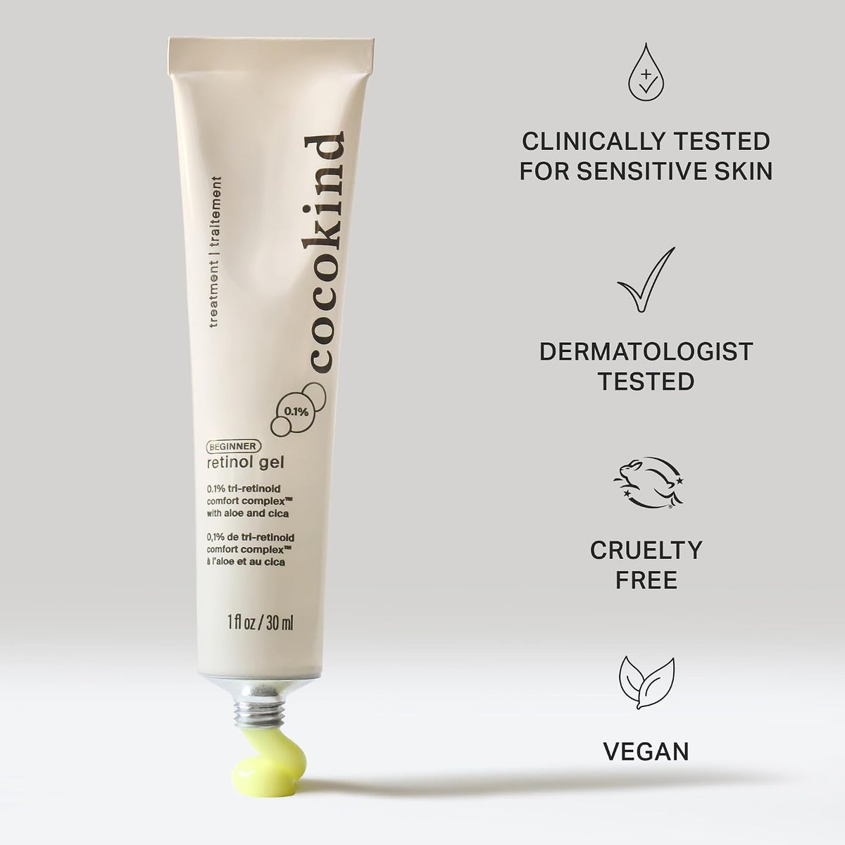Cocokind vegan skin renewal duo on plain background