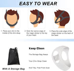 Forzacx white chin strap triangular construction