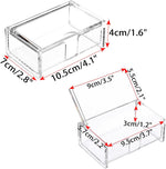 BTSKY name card display stand with open flip-top lid