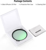 Vlogging setup using Neewer diffusion filter for video recording