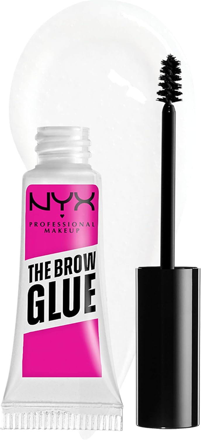 NYX Professional Makeup The Brow Glue front view clear eyebrow gel