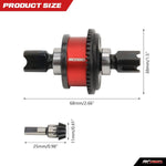 RCAWD Arrma 6S differential set angled perspective