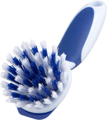 Dawn Mini Kitchen Brush ergonomic white and blue non-slip handle with hanging loop detail