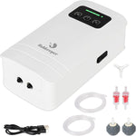 fishkeeper Battery Powered Aquarium Air Pump, USB Rechargeable Aerator Fish Tank Air Pump for 5-125 Gallons Portable Oxygen Pump for Outdoor Fishing, Power Outages and Emergency (4W 80GPH) - Image 10