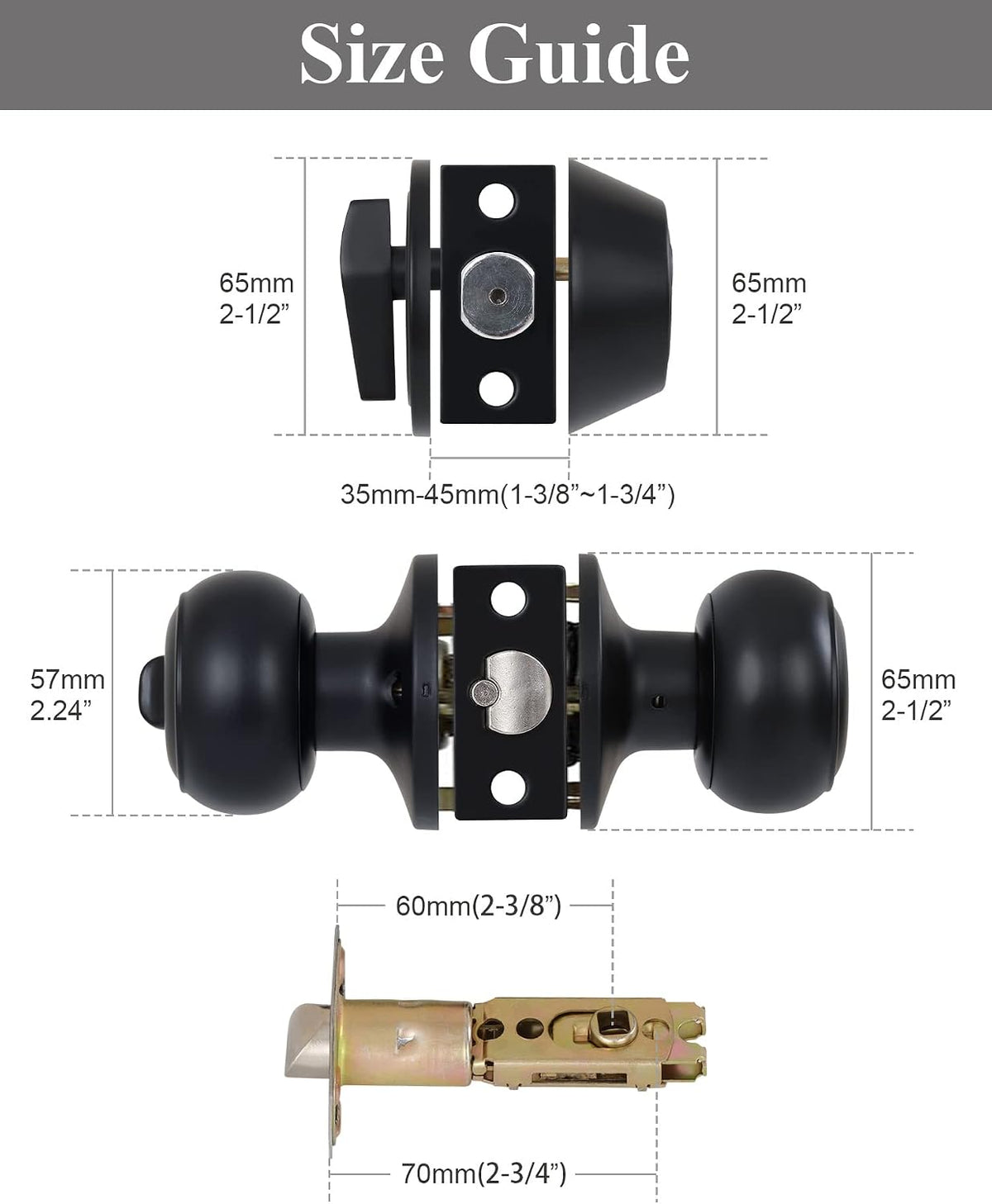 Lanwandeng front door security lock set keys close up