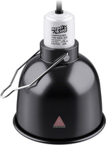 Reptiking reptile light dome packaging with product dimensions and safety certifications
