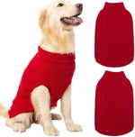 Mihachi turtleneck dog sweater front view winter apparel