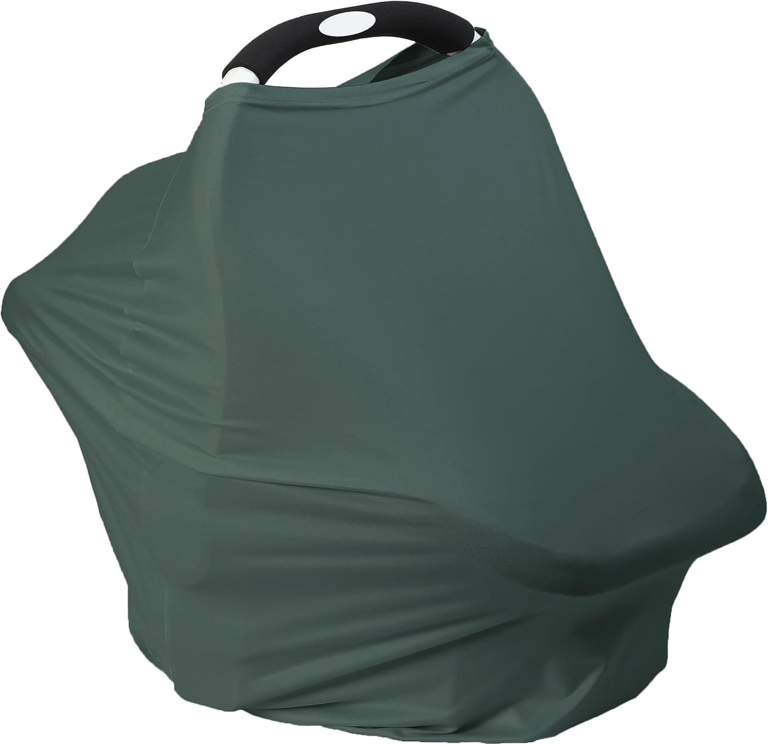 Meetjoy Breathable Car Seat Cover for Babies front view in Roman Green color.