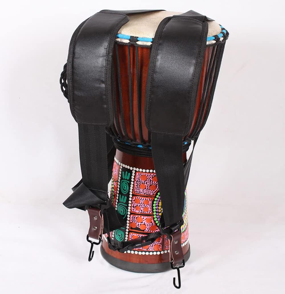 ALSDJUO djembe shoulder harness metal hook attachment detail
