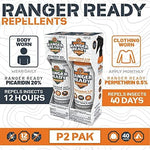 Ranger Ready Picaridin body spray bottle highlighting twelve hour protection details