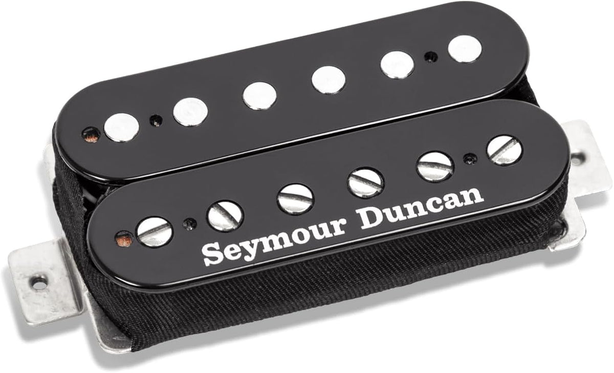 Seymour Duncan custom custom bridge black electric guitar pickup front view