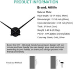 Central clock dial assembly of AILILIFE 3D wall clock mechanism