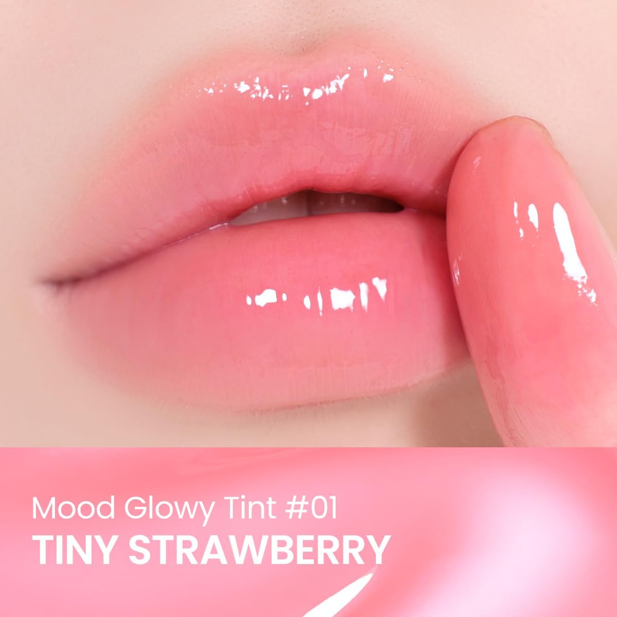 Peripera Mood Glowy Tint natural lip application