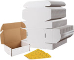 RLAVBL 7x5x4 Shipping Boxes Set of 25, Brown Corrugated Cardboard Box for Packing, Mailing, Business - Image 14