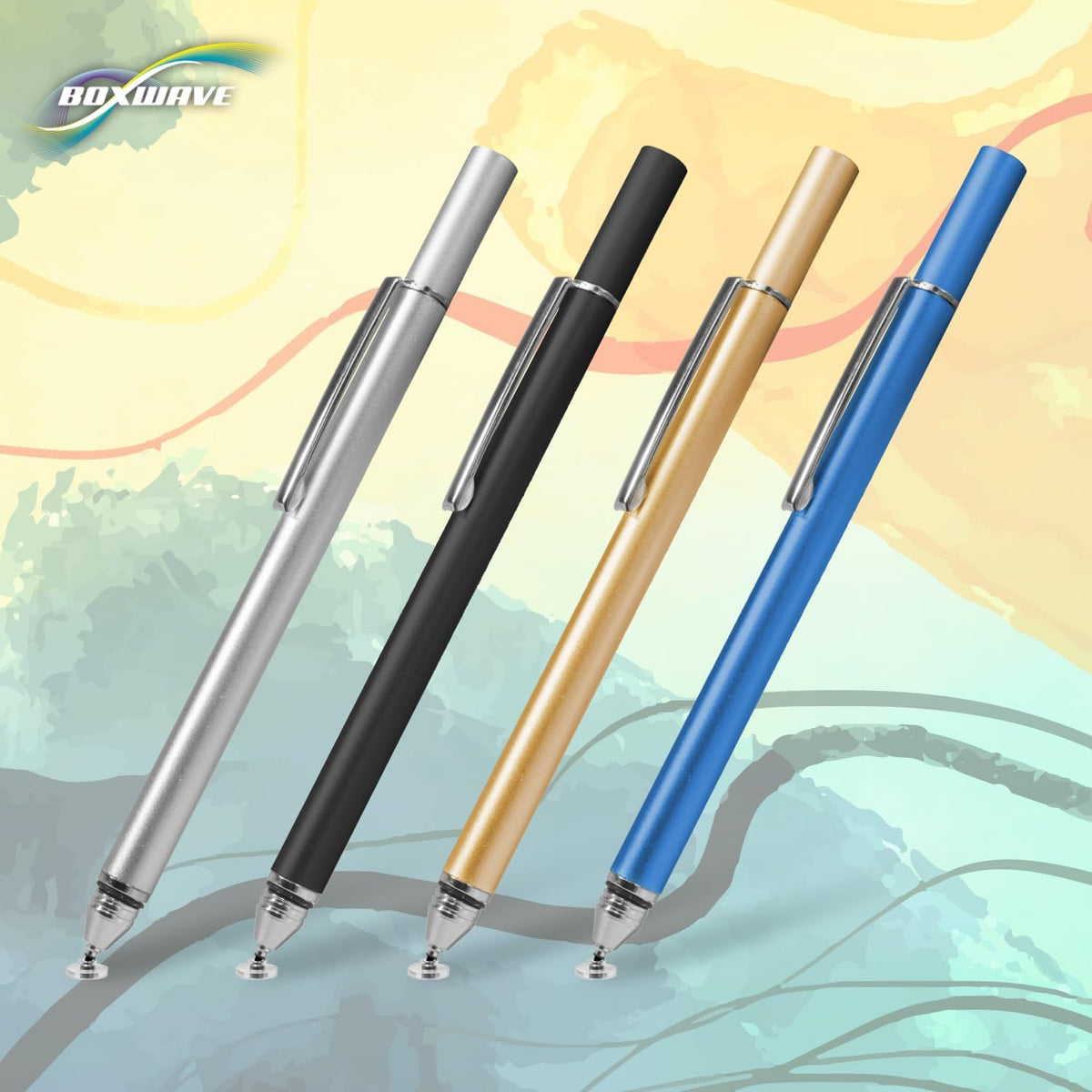 BoxWave Stylus Pen Compatible with LG Gram 15 (15Z90N) - FineTouch Capacitive Stylus, Super Precise Stylus Pen - Metallic Silver - Image 9