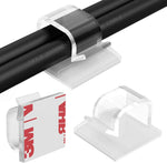 Yocice Large Cable Clips front view showcasing clear plastic design for home organization