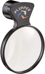 FL!PPER DeepSee four inch magnetic aquarium viewer front view showcasing the premium magnifying optical lens.