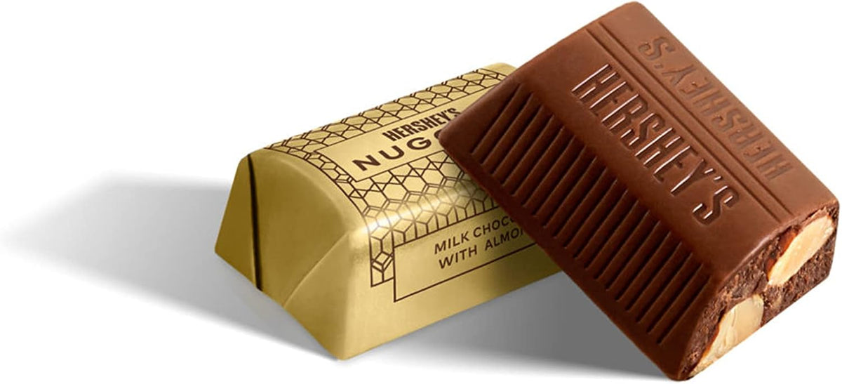 Hershey's Nuggets ingredients and nutritional facts on back label