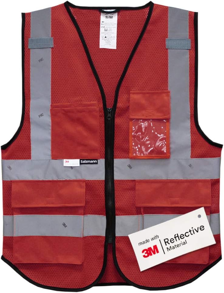 Salzmann mesh safety vest color variants display