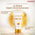 La Shield Sunscreen Gel SPF 40 application on skin