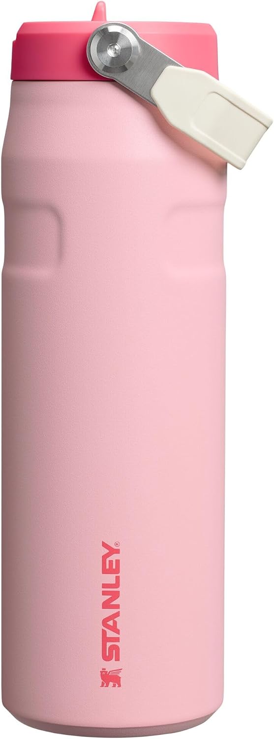 Stanley IceFlow Flip Straw 2.0 Water Bottle 24 oz | Built-In Straw with Larger Opening | Lightweight and Leak Resistant | Insulated Stainless Steel | BPA-Free | Twilight - Image 11