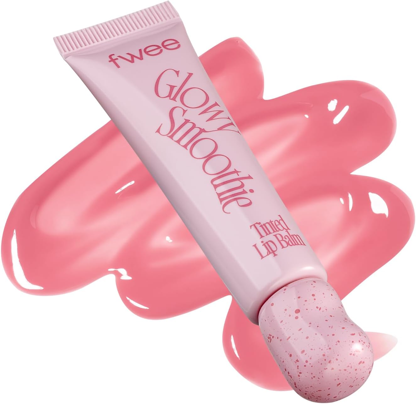 Fwee Glowy Smoothie Tinted Lip Balm front view packaging for hydrating lip care.
