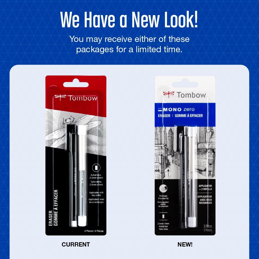Tombow fine point art eraser packaging layout