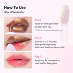 Aprilskin natural rose lip stain shade close up on lips