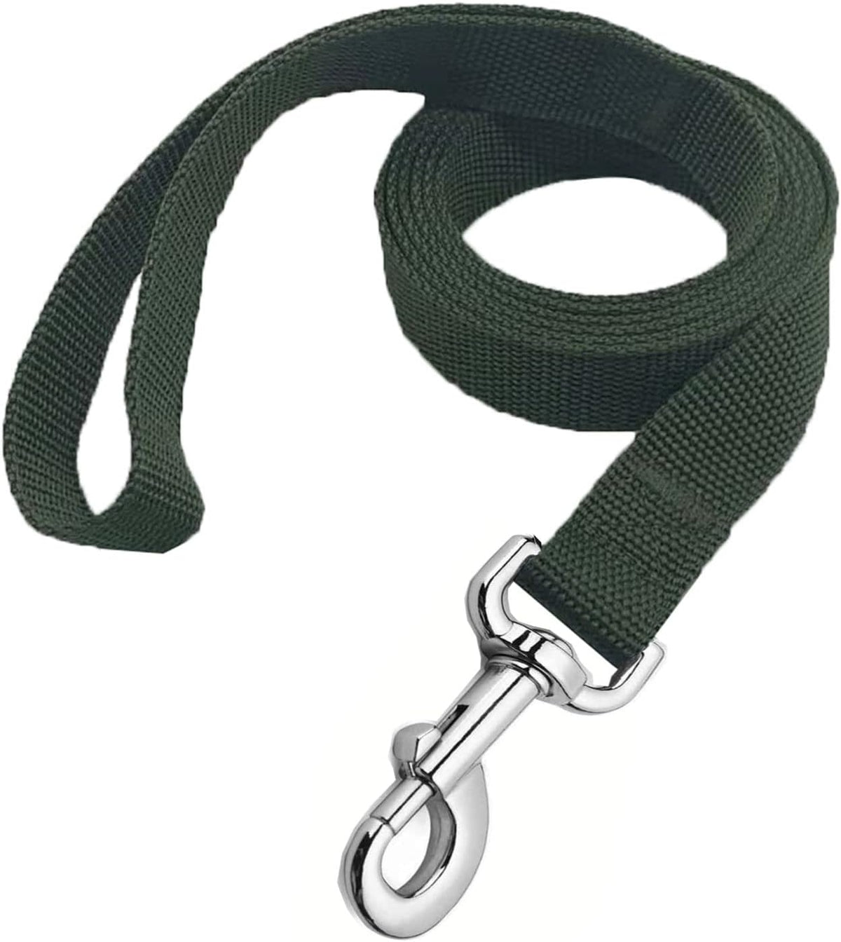 Red weather-resistant dog leash designed for medium and large dog obedience training.